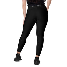 Load image into Gallery viewer, Leggings with pockets (Black w/White)