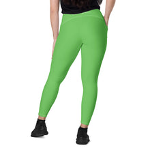 Load image into Gallery viewer, Leggings with pockets (Mantis w/White)
