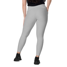 Load image into Gallery viewer, Leggings with pockets (Silver w/White)