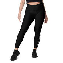 Load image into Gallery viewer, Leggings with pockets (Black w/White)