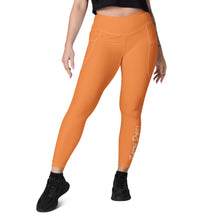 Load image into Gallery viewer, Leggings with pockets (Flamenco w/White)