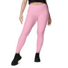 Load image into Gallery viewer, Leggings with pockets (Cotton Candy w/White)
