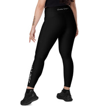 Load image into Gallery viewer, Leggings with pockets (Black w/White)