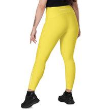 Load image into Gallery viewer, Leggings with pockets (Yellow w/White)
