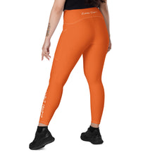 Load image into Gallery viewer, Leggings with pockets (Orange w/White)