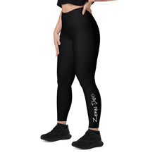 Load image into Gallery viewer, Leggings with pockets (Black w/White)