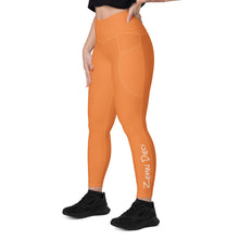 Load image into Gallery viewer, Leggings with pockets (Flamenco w/White)