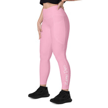 Load image into Gallery viewer, Leggings with pockets (Cotton Candy w/White)