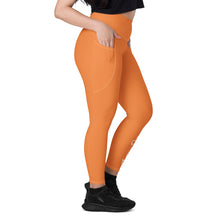 Load image into Gallery viewer, Leggings with pockets (Flamenco w/White)