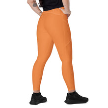 Load image into Gallery viewer, Leggings with pockets (Flamenco w/White)