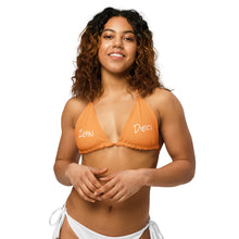Load image into Gallery viewer, String Bikini Top (Crema w/White)