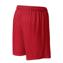Load image into Gallery viewer, Unisex mesh shorts (Red w/White)