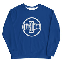 Load image into Gallery viewer, Circle Logo Sweatshirt (Dark Cerulean w/White)
