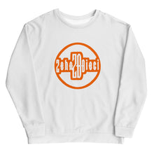 Load image into Gallery viewer, Circle Logo Sweatshirt (White w/Orange)