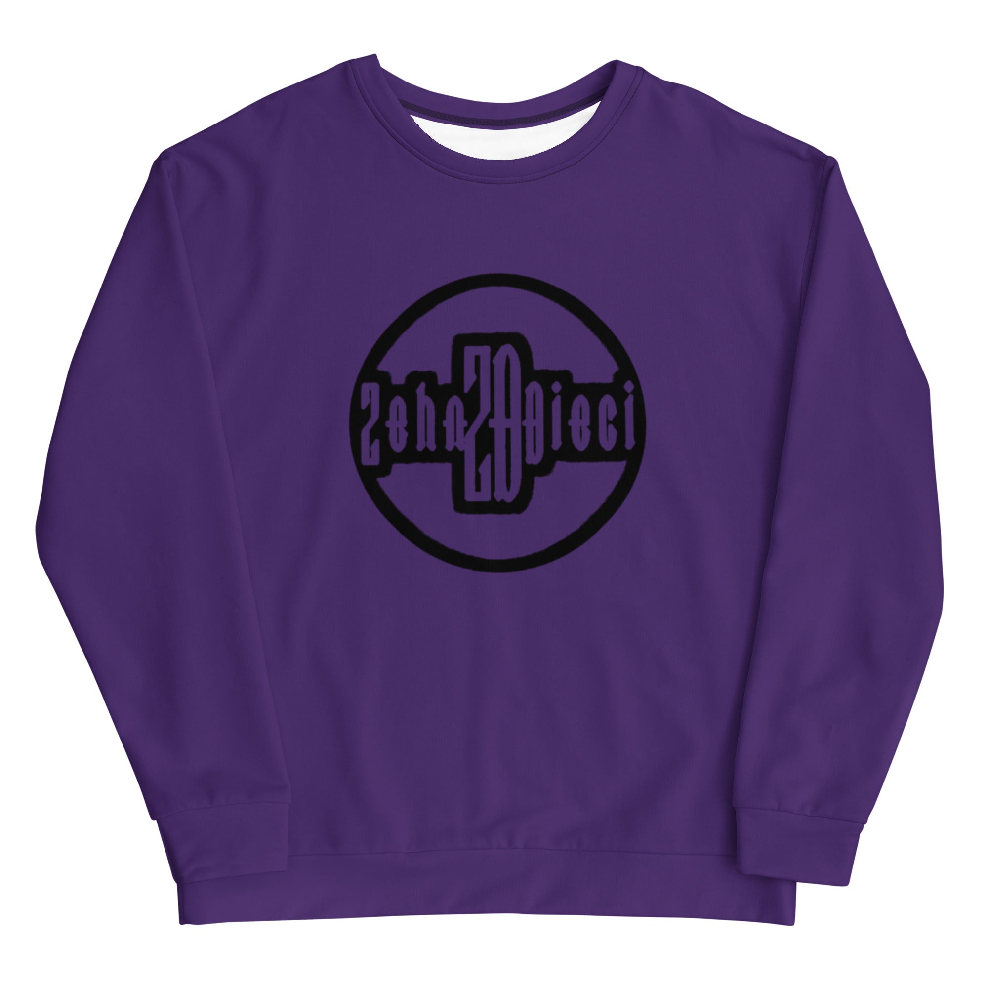 Circle Logo Sweatshirt (Purple w/Black) – Zehn Dieci