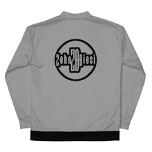 Load image into Gallery viewer, Unisex Bomber Jacket (Grey w/Black)