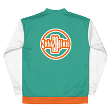Load image into Gallery viewer, Bomber Jacket (Niagara w/Orange & White)