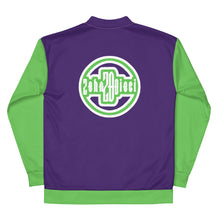 Load image into Gallery viewer, Bomber Jacket (Purple w/Mantis & White)