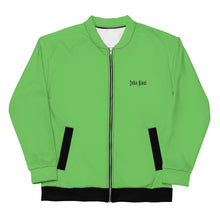 Load image into Gallery viewer, Unisex Bomber Jacket (Mantis w/Black)
