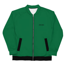 Load image into Gallery viewer, Unisex Bomber Jacket (Jewel w/Black)