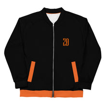 Load image into Gallery viewer, Bomber Jacket (Black w/Orange)