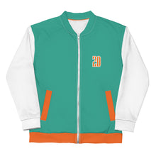 Load image into Gallery viewer, Bomber Jacket (Niagara w/Orange & White)