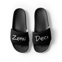 Load image into Gallery viewer, Women's slides (Black w/White)
