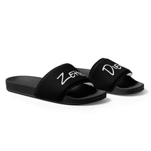 Load image into Gallery viewer, Women's slides (Black w/White)