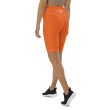 Load image into Gallery viewer, Biker Shorts (Orange w/White)