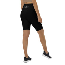 Load image into Gallery viewer, Biker Shorts (Black w/White)