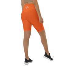Load image into Gallery viewer, Biker Shorts (Orange w/White)