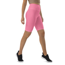 Load image into Gallery viewer, Biker Shorts (Tickle Me Pink w/White)