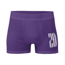 Load image into Gallery viewer, (Purple w/White) Boxer Briefs