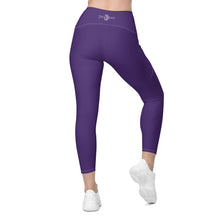 Load image into Gallery viewer, Crossover leggings with pockets (Purple)