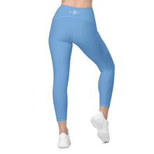 Load image into Gallery viewer, Crossover leggings with pockets (Jordy Blue)