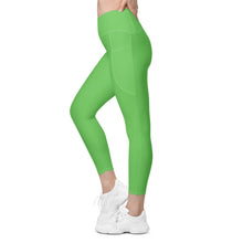 Load image into Gallery viewer, Crossover leggings with pockets (Mantis)
