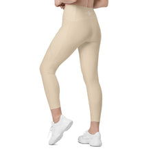 Load image into Gallery viewer, Crossover leggings with pockets (Champagne)