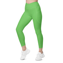 Load image into Gallery viewer, Crossover leggings with pockets (Mantis)