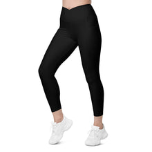 Load image into Gallery viewer, Crossover leggings with pockets (Black)