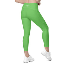 Load image into Gallery viewer, Crossover leggings with pockets (Mantis)