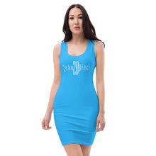 Load image into Gallery viewer, "Anytime Dress" (Deep Sky Blue w/White)
