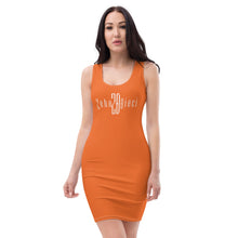 Load image into Gallery viewer, "Anytime Dress" (Orange w/White)