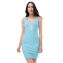 Load image into Gallery viewer, "Anytime Dress" (Columbia Blue w/White)