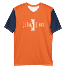 Load image into Gallery viewer, Men's T-shirt (Navy & Orange)