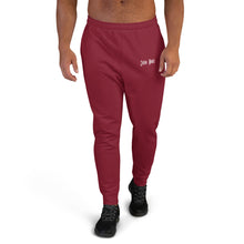 Load image into Gallery viewer, Men's Joggers (Burgundy & White)
