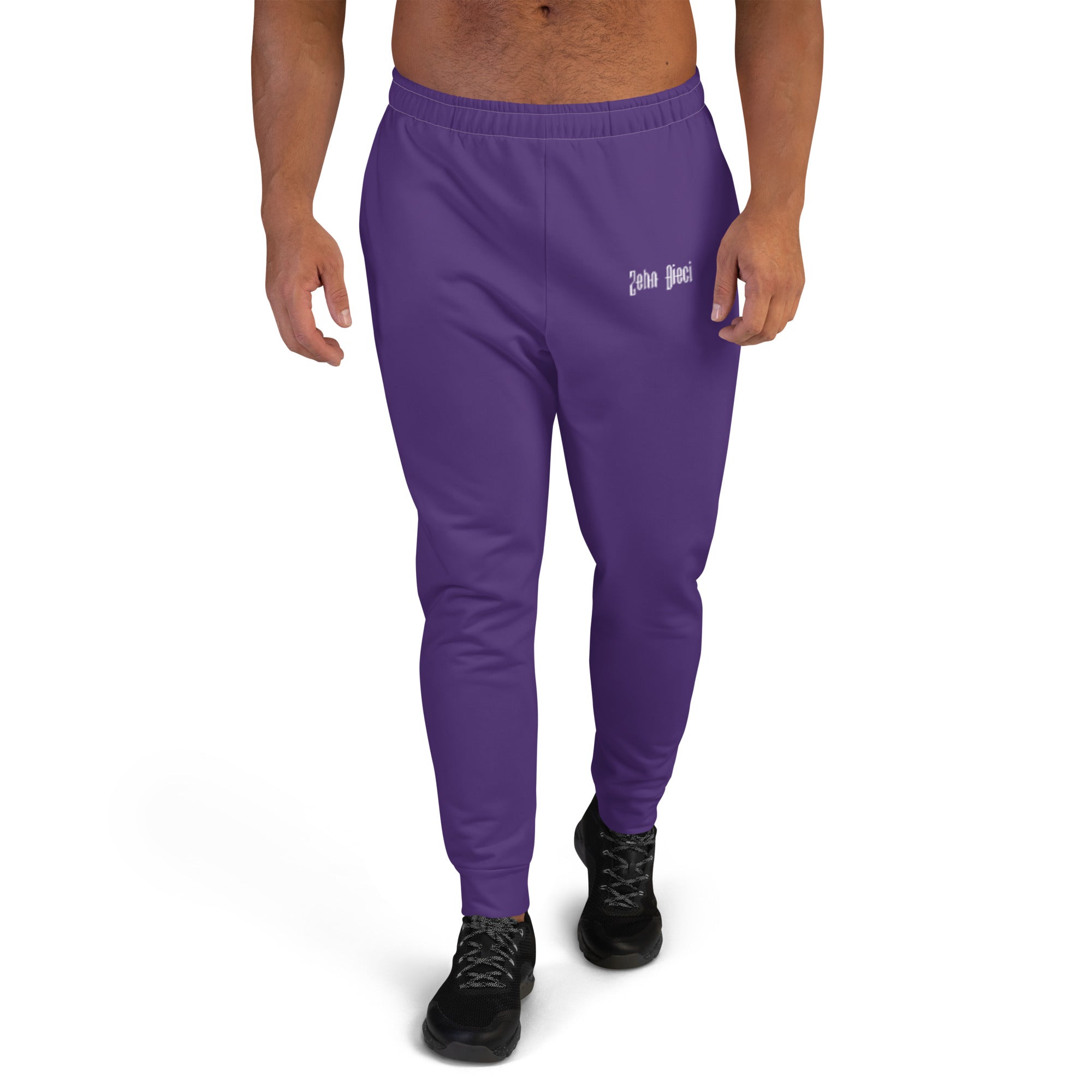 Men's Joggers (Purple & White) – Zehn Dieci