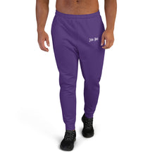 Load image into Gallery viewer, Men's Joggers (Purple & White)