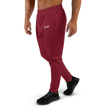 Load image into Gallery viewer, Men's Joggers (Burgundy & White)