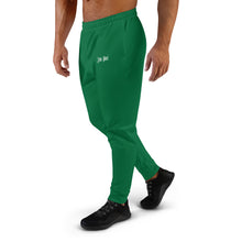 Load image into Gallery viewer, Men's Joggers (Jewel Green & White)