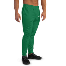 Load image into Gallery viewer, Men's Joggers (Jewel Green & White)